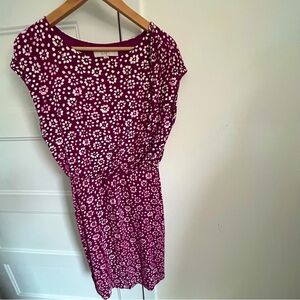 Loft Floral Purple Dress